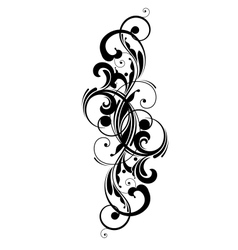 Floral design element vector image