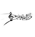 Musical notes vector image