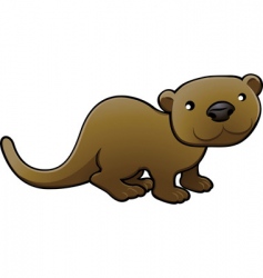 Otter illustration vector image