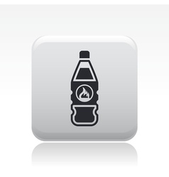 Dangerous bottle icon vector image