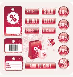 Sale tag stickers vector image