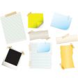Papers and stickers Papers and stickers vector image