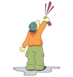Graffiti man vector image