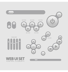 Web UI Elements vector image