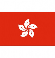 Hong Kong flag vector image