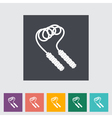 Skipping rope icon vector image