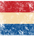 Holland retro flag vector image