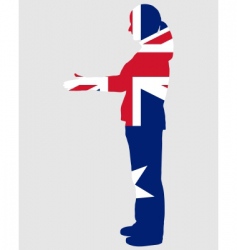 Australian handshake vector image