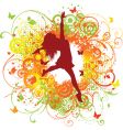 Spring female vector image