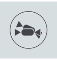 Circle icon on gray background Eps 10 vector image
