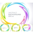 Set of abstract swirl circle bright background Set of abstract swirl circle bright background vector image