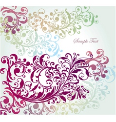 Summer floral vector image