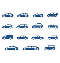 Cars icons set vector image