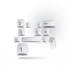 Keyboard vector image
