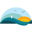 Sailing holiday vector image