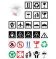 Packing symbols vector image