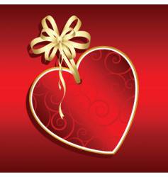 Valentines day label vector image