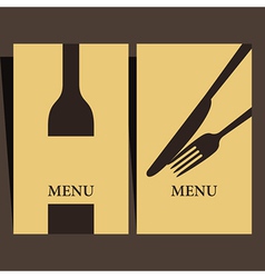 Wine list and menu design vector image
