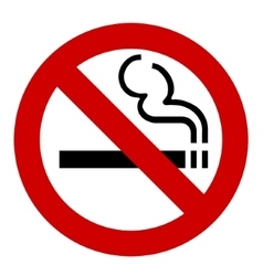 No smoking sign vector image