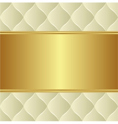 Creamy gold background vector image
