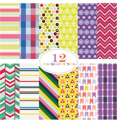 Classic patterns vector image