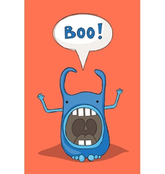 Scaring monster vector image