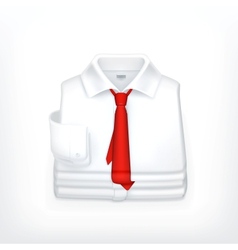 White Dress shirt vector image