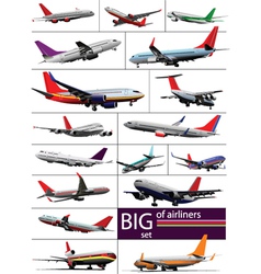 Airplanes vector image