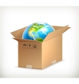 World in box vector image