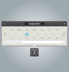 Calendar v1 vector image