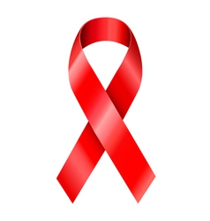 AIDS awareness ribbon vector image