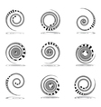 Spiral movement vector image