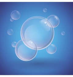 Absract background with soap bubbles vector image
