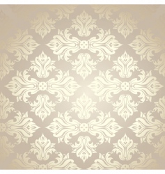 Vintage damask wallpaper vector image
