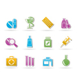 Pharmacy and medical icons vector image