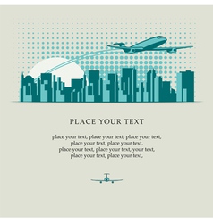Jet city vector image