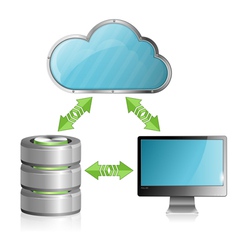 Cloud Computing Concept vector image