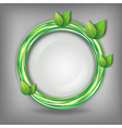 Eco abstract background with leaves vector image