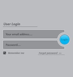 User Login 5 vector image