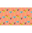 Cocktail pattern vector image