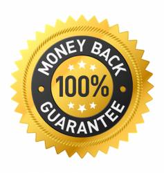 Money back label vector image