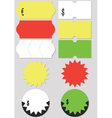 Price tag set vector image