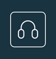 Headphone outline symbol premium quality isolated Headphone outline symbol premium quality isolated vector image