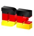 Internet top-level domain of germany vector image