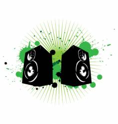 Speakers vector image
