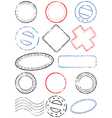 Postmark vector image