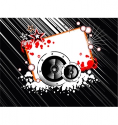 Music abstract frame vector image