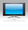 Flat plasma LCD tv set vector image