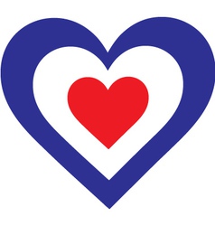 French Heart vector image
