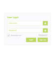 User Login 7 vector image